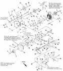 Hydro Drive Group Diagram and Parts List for 1691973  Simplicity Lawn Tractor