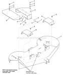 Mower Housing And Cover Group Diagram and Parts List for 1691973  Simplicity Lawn Tractor