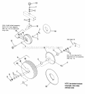 Wheel And Tire Assembly Diagram and Parts List for 1691973  Simplicity Lawn Tractor
