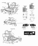 Decal Group Diagram and Parts List for 1691973  Simplicity Lawn Tractor
