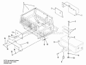 Frame Group - Lower Diagram and Parts List for 1691973  Simplicity Lawn Tractor