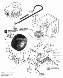 Rear Tires  Drive Group Diagram and Parts List for 1692054  Simplicity Lawn Tractor
