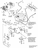 Engine Group - Electric Clutch (Twin Cylinder Briggs  Stratton) Diagram and Parts List for 1691799  Simplicity Lawn Tractor