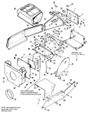 Dash  Side Panels Diagram and Parts List for 1692139  Simplicity Lawn Tractor