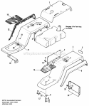 Fenders  Footrest Group Diagram and Parts List for 1692139  Simplicity Lawn Tractor
