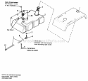 Fuel Tank Group Diagram and Parts List for 1692139  Simplicity Lawn Tractor