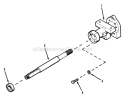 Peerless Model 2650-002 Axle Housing Diagram and Parts List for 1692139  Simplicity Lawn Tractor