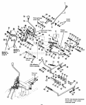 Transmission Control Group (20Hp) Diagram and Parts List for 1692139  Simplicity Lawn Tractor