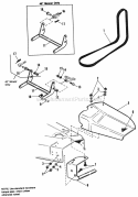 42  48 Mower Deck-Deflector Stone Guard  Arm Assy Group Diagram and Parts List for 1692146  Simplicity Lawn Tractor