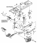 Hydro Brake and Clutch Group - Used With Hydro GearAgrifab Mdl 219-1010S Diagram and Parts List for 1692156  Simplicity Lawn Tractor