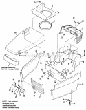 Hood Grille  Dash Group Diagram and Parts List for 1691891  Simplicity Lawn Tractor