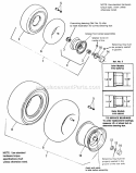 Wheels  Tires Group (Hydro) Diagram and Parts List for 1692076  Simplicity Lawn Tractor