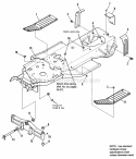 Frame  Front Axle Group Diagram and Parts List for 1691891  Simplicity Lawn Tractor