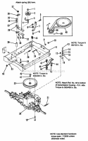 Hydro Transmission Drive  Brake Group 1 Diagram and Parts List for 1692180  Simplicity Lawn Tractor