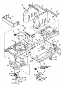 Frame Group Diagram and Parts List for 1692156  Simplicity Lawn Tractor