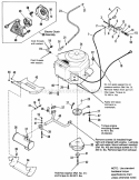 Engine Group - Electric Clutch - 125  16Hp Twin Cylinder Briggs  Stratton Diagram and Parts List for 1692266  Simplicity Lawn Tractor