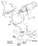 Hand Controls Group - Gear Model Diagram and Parts List for 1692287  Simplicity Lawn Tractor