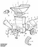 Hopper  Housing Group - Models 512  812 Diagram and Parts List for 1692335  Simplicity Chipper Shredder