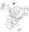 Hopper  Housing Group Diagram and Parts List for 1692343  Simplicity Chipper Shredder