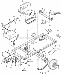 Trailer Group - Model 2020 Diagram and Parts List for 1692343  Simplicity Chipper Shredder