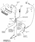 Electrical Group - Lower Harness Diagram and Parts List for 1692287  Simplicity Lawn Tractor
