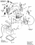 Electrical Group - Main Harness Diagram and Parts List for 1692287  Simplicity Lawn Tractor