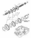 Transmission Reduction Shaft Assembly Diagram and Parts List for 1692371  Simplicity Chipper Shredder