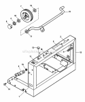 Frame  Front Wheels Group Diagram and Parts List for 1692371  Simplicity Chipper Shredder