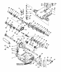 Gear Transaxle Diagram and Parts List for 1692417  Simplicity Lawn Tractor