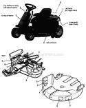 Decal Group Diagram and Parts List for 1692180  Simplicity Lawn Tractor