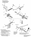 Pto Control Group Diagram and Parts List for 1692143  Simplicity Lawn Tractor