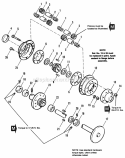 Rear Axle  Differential Group Diagram and Parts List for 1692143  Simplicity Lawn Tractor
