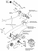 Clutch  Brake Group Diagram and Parts List for 1692143  Simplicity Lawn Tractor