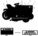 Decal Group-Simplicity Sovereign Series Diagram and Parts List for 1692143  Simplicity Lawn Tractor