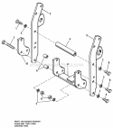 Draw Bar Group Diagram and Parts List for 1692143  Simplicity Lawn Tractor
