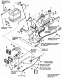 Electrical Group Diagram and Parts List for 1692143  Simplicity Lawn Tractor