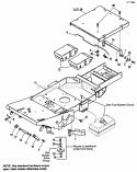 Frame Diagram and Parts List for 1691655  Simplicity Lawn Tractor