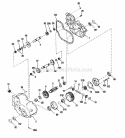 Service Parts - Peerless Transaxle Model 2600-0019 Diagram and Parts List for 1692524  Simplicity Lawn Tractor