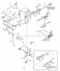 Engine Group - 18Hp Briggs  Stratton Diagram and Parts List for 1692524  Simplicity Lawn Tractor