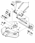 34 Mower Deck-Height Adjustment Diagram and Parts List for 1692180  Simplicity Lawn Tractor
