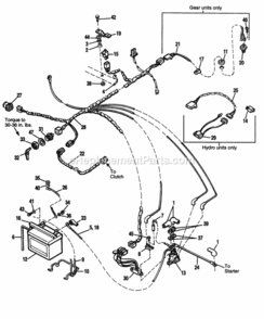 Electrical Diagram and Parts List for 1692560  Simplicity Lawn Tractor