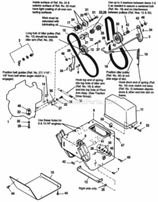 Handles_And_Controls Diagram and Parts List for 1692569  Simplicity Snow Blower