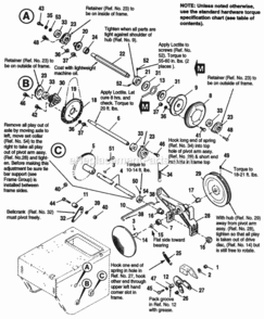 Page G Diagram and Parts List for 1692569  Simplicity Snow Blower