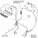 Electrical Group - Lower Harness Diagram and Parts List for 1692439  Simplicity Lawn Tractor