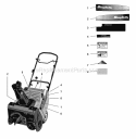Decals Diagram and Parts List for 1692321  Simplicity Snow Blower