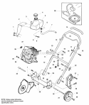 Frame  Handles (SN 1000120001 And Above) Diagram and Parts List for 1692614  Simplicity Snow Blower