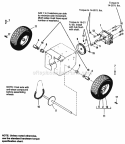 Wheels  Traction Drive Diagram and Parts List for 1691518  Simplicity Snow Blower