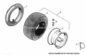 Tire  Wheel Group Diagram and Parts List for 1691777  Simplicity Snow Blower