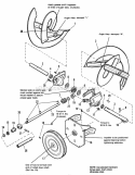 Auger Drive Group Diagram and Parts List for 1691777  Simplicity Snow Blower