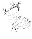 30 Mower Deck-Deflector Diagram and Parts List for 1692379  Simplicity Lawn Tractor